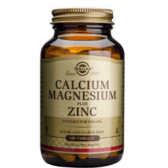 Solgar Calcium Magnesium + Zinc 100 tablete