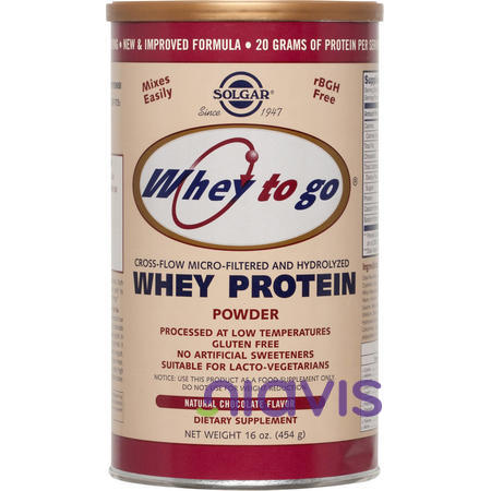 Solgar Whey to Go Protein Chocolate  powder 454gr