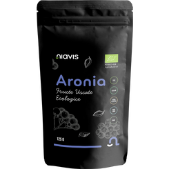 Niavis Aronia Fructe Uscate Raw Ecologice 125g