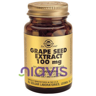 Solgar Extract din semințe de struguri / Grape Seed Extract 100mg 30cps