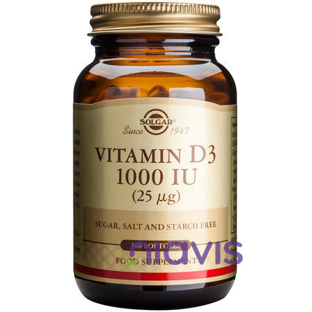 Solgar Vitamin D3 1000ui 100 softgels