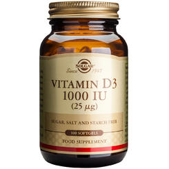 Vitamin D3 1000ui 100 softgels