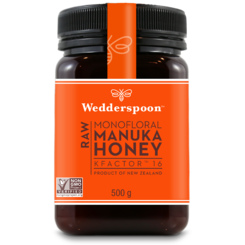 Wedderspoon Miere de Manuka KFactor 16 RAW 500g