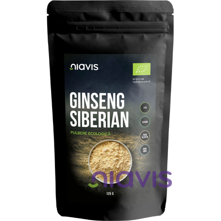 Niavis Ginseng Siberian Pulbere Ecologica/Bio 125g