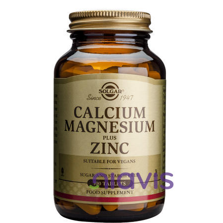 Solgar Calcium Magnesium + Zinc 100 tablete