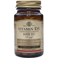 Solgar Vitamin D-3 1000 IU chewable 100 tablete