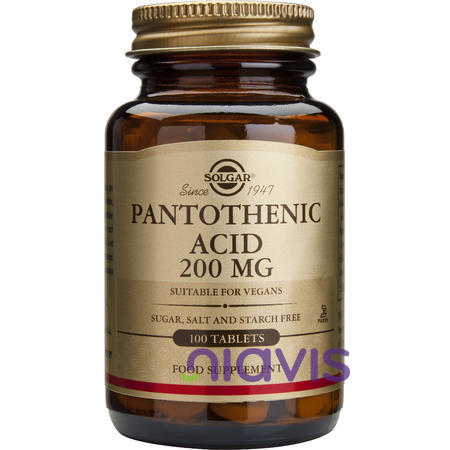 Solgar Pantothenic acid 200mg 100 tablete