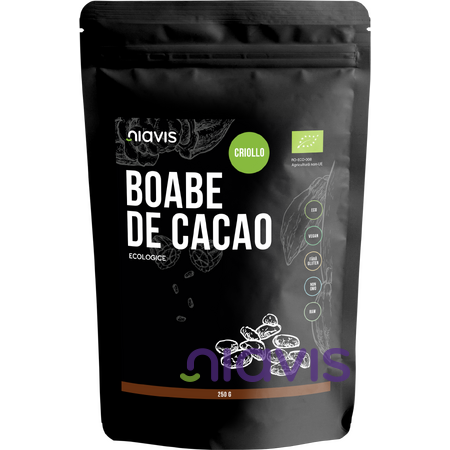 Niavis Boabe de cacao intregi Ecologice/Bio 250g