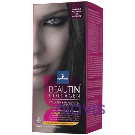 my elements Beautin Colagen lichid cu Mango si Pepene Galben + Magneziu 500 ml