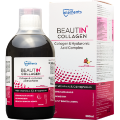 Beautin Colagen lichid cu Capsuni si Vanilie + Magneziu 500ml