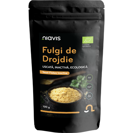 Niavis Fulgi Ecologici de Drojdie Uscata Inactiva 100g