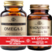 Solgar Pachet Omega-3 Triple Strength 50 caps + Magnesium cu B6 100 tablete GRATIS