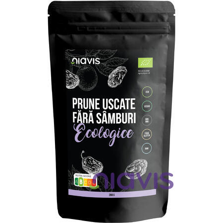 Niavis Prune Uscate Fara Samburi Ecologice 200g