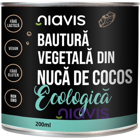 Niavis Bautura Vegetala din Nuca de Cocos Ecologica/BIO 200ml