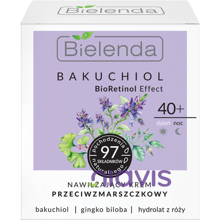 Bielenda BAKUCHIOL Crema Antirid cu Efect de Lifting BioRetinol 40+ zi/noapte 50ml