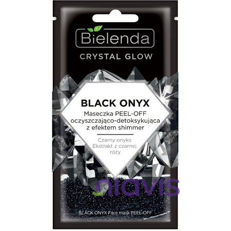 Bielenda CRYSTAL GLOW BLACK ONYX Masca de Fata PEEL-OFF Detoxifianta si cu Efect de Stralucire 8g