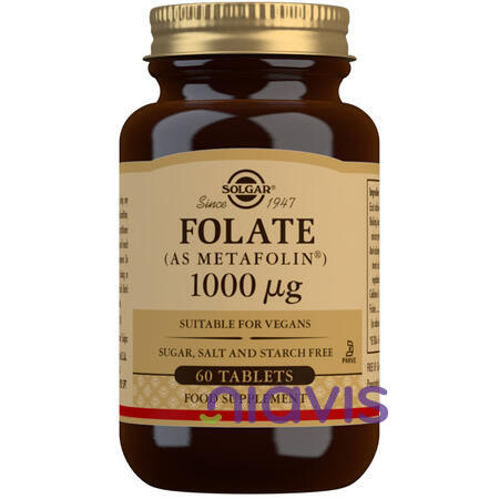 Solgar FOLATE 1000μg (METAFOLIN) tabs 60s