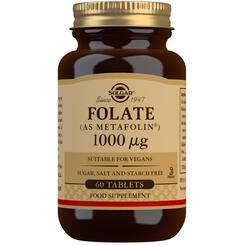 FOLATE 1000μg (METAFOLIN) tabs 60s