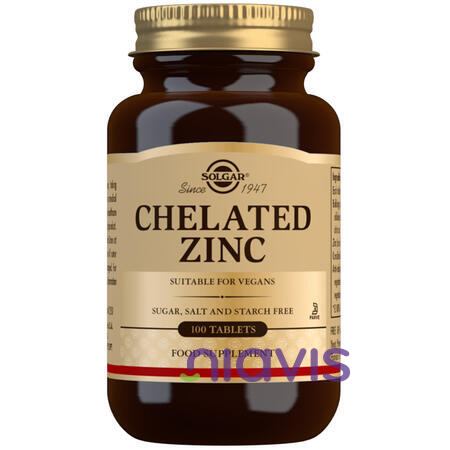 Solgar ZINC CHELATED 22mg tabs 100s