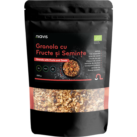 Niavis Granola cu Fructe si Seminte Ecologica/BIO 200g