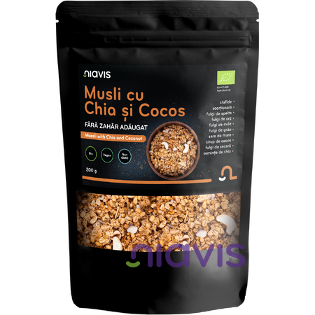 Niavis Musli cu Chia si Cocos Ecologic/BIO 200g