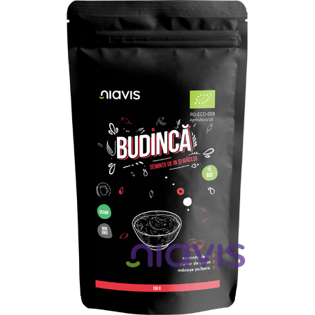 Niavis Budinca Instant cu Seminte de In si Macese Ecologica/BIO 150g