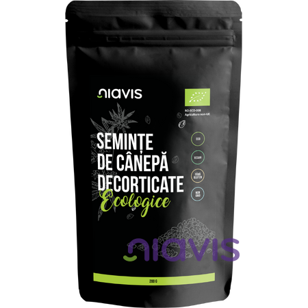 Niavis Seminte de Canepa Decorticate Ecologice/BIO 200g