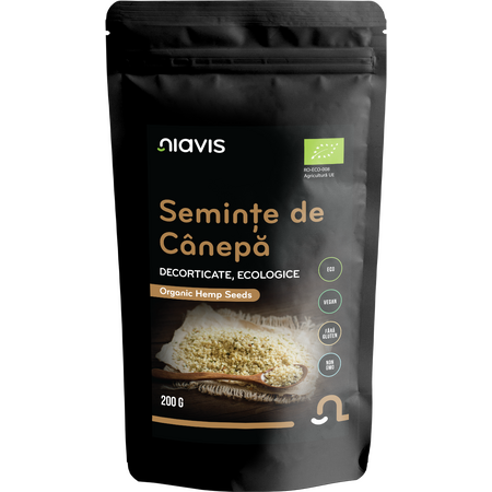 Niavis Seminte de Canepa Decorticate Ecologice/BIO 200g