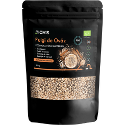 Fulgi de Ovaz Fini Fara Gluten cu Scortisoara, Pudra de Cocos, Chia si Seminte de Canepa Ecologici/Bio 200g