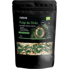 Fulgi de Ovaz Fini Fara Gluten cu Spirulina, Chia si Seminte de Canepa Ecologici/Bio 200g