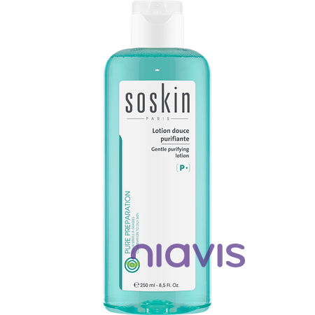 SOSKIN Lotiune Purificatoare cu Acid Lactic pentru Ten Mixt sau Gras 250ml
