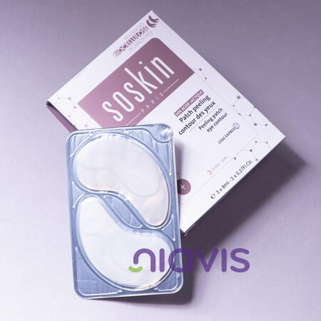 SOSKIN Plasturi Racoritori pentru Conturul Ochilor cu Acid Lactic 3x8ml