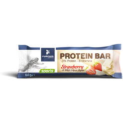 Baton Proteic cu Aroma de Capsuni si Ciocolata Alba 60g
