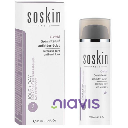 SOSKIN Tratament Intensiv Antirid C-Vital cu Retinol si Vitamina C SPF20 50ml
