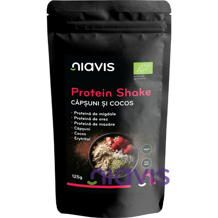 Niavis Protein Shake cu Capsuni si Cocos Ecologic/BIO 125g
