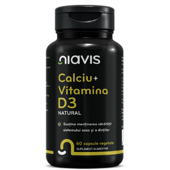 Niavis Calciu + Vitamina D3 Natural 60 cps