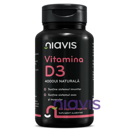 Niavis Vitamina D3 4000ui Naturala 60 cps