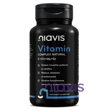 Niavis Vitamin Complex Natural C+D3+Mg+Se 60 cps