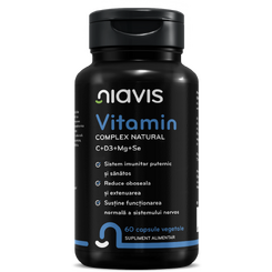 Niavis Vitamin Complex Natural C+D3+Mg+Se 60 cps