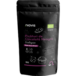 Niavis Picaturi de Ciocolata Neagra Ecologice/BIO 125g