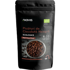 Magazin naturist: Producator / Distribuitor de produse naturiste, Niavis Picaturi de Ciocolata Neagra Ecologice/BIO 125g, 4 , Niavis