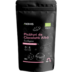 Picaturi de Ciocolata Alba Ecologice/BIO 125g