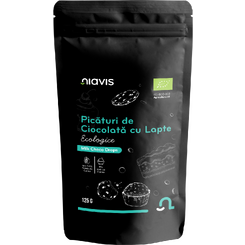 Niavis Picaturi de Ciocolata cu Lapte Ecologice/BIO 125g