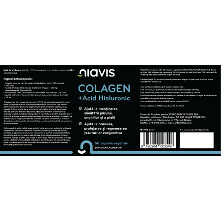 Niavis Colagen si Acid Hialuronic 60cps