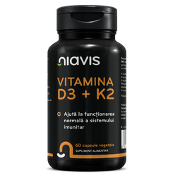 Magazin naturist: Producator / Distribuitor de produse naturiste, Niavis Vitamina D3 + K2 60cps, 4 , Niavis