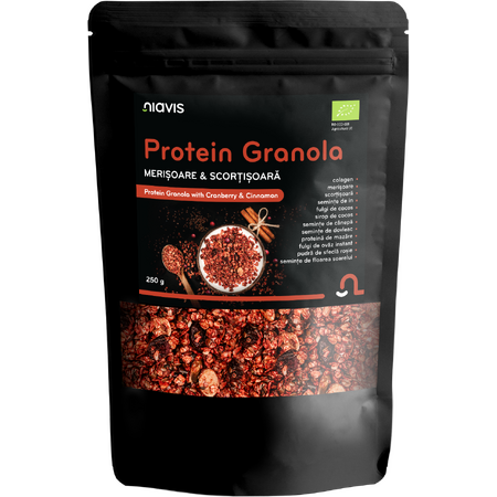 Niavis Protein Granola - Merisoare & Scortisoara Ecologica 250g
