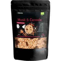 Magazin naturist: Producator / Distribuitor de produse naturiste, Niavis Musli 5 Cereale Ecologic 250g, 5 , Niavis