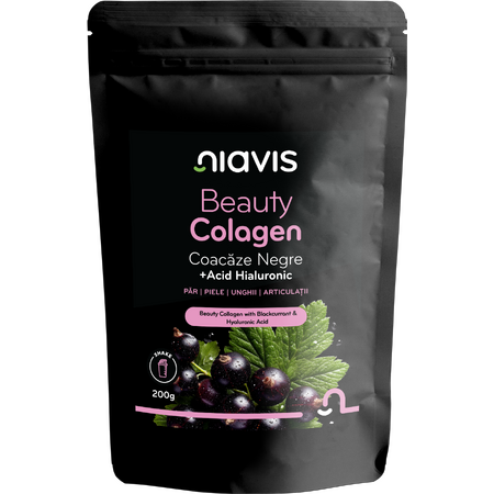 Niavis Beauty Colagen  cu Coacaze Negre si Acid Hialuronic 200g