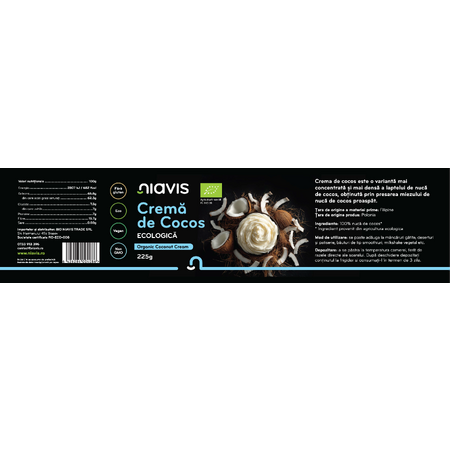 Niavis Crema de Cocos Ecologica 225g