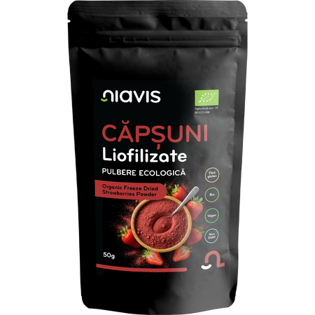 Niavis Capsuni Liofilizate Pulbere Ecologica/BIO 50g